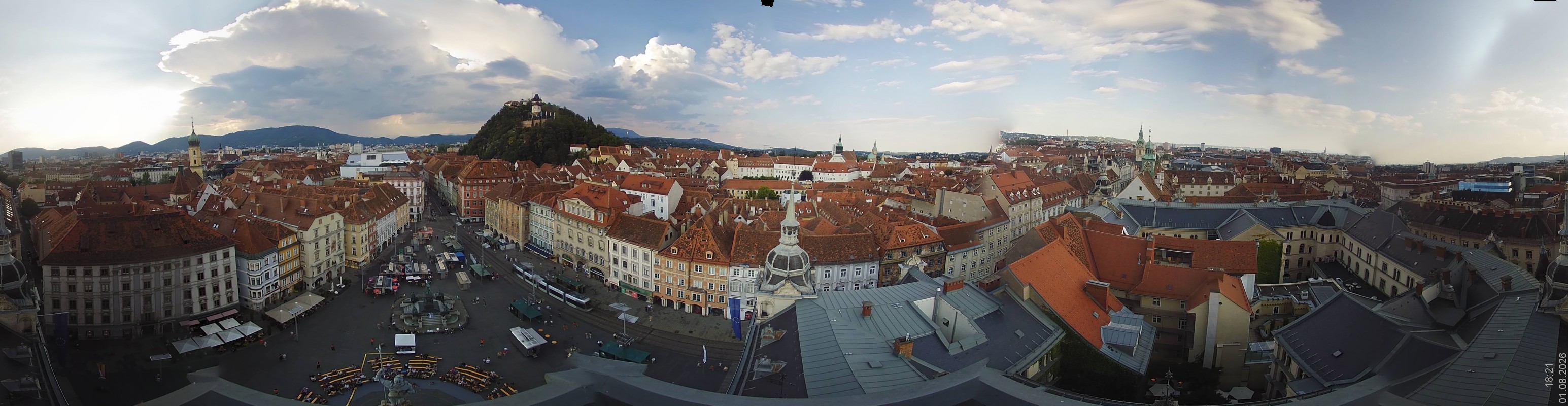 Archiv Foto Webcam Grazer Rathaus