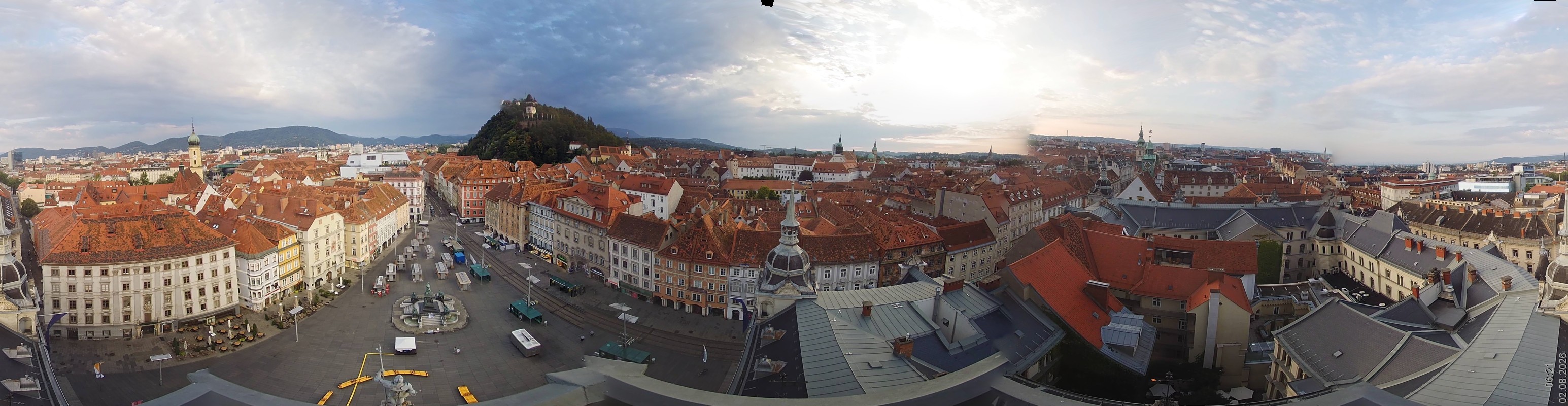 Archiv Foto Webcam Grazer Rathaus