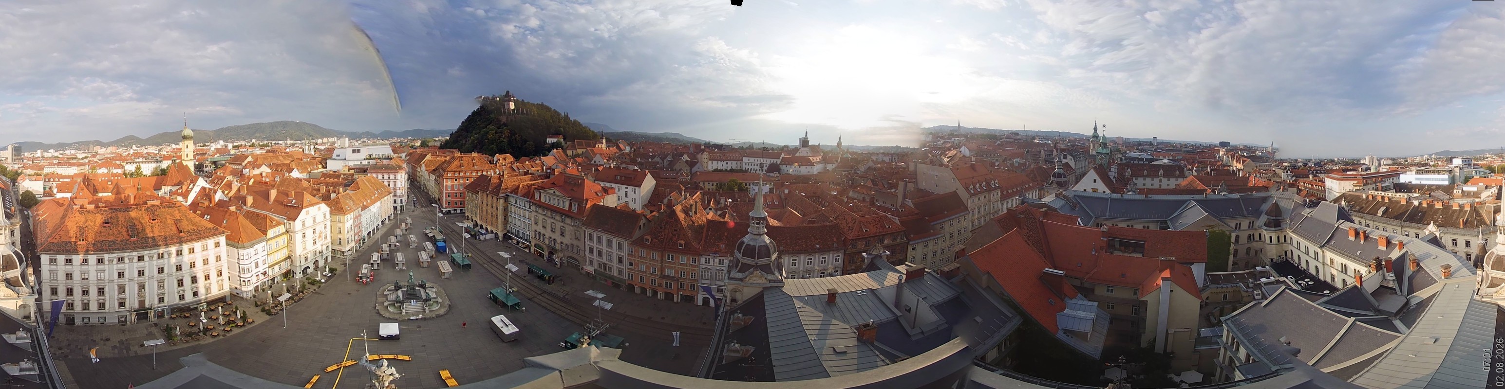 Archiv Foto Webcam Grazer Rathaus