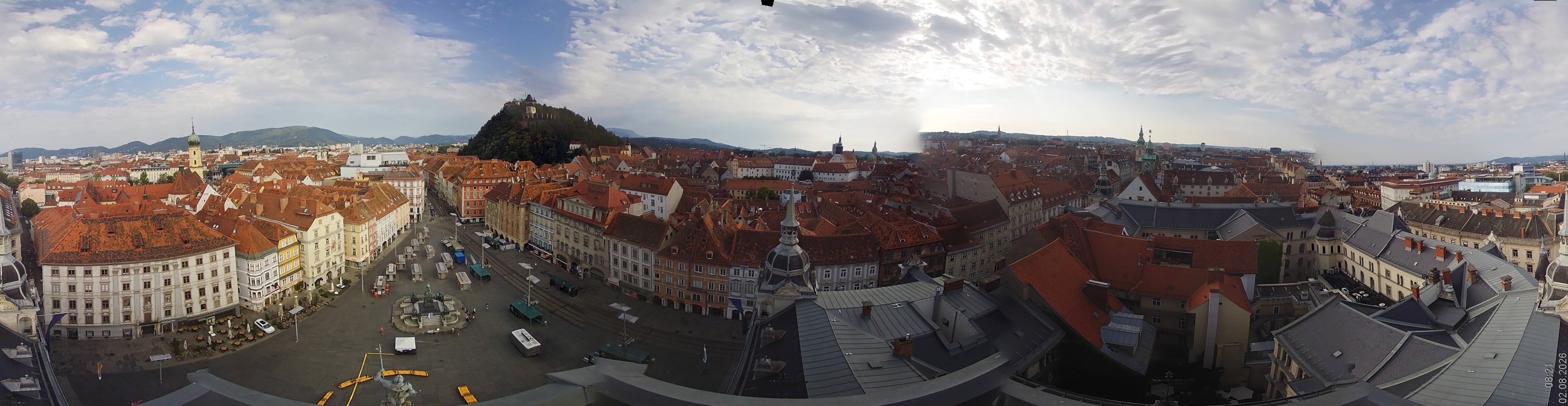 Archiv Foto Webcam Grazer Rathaus