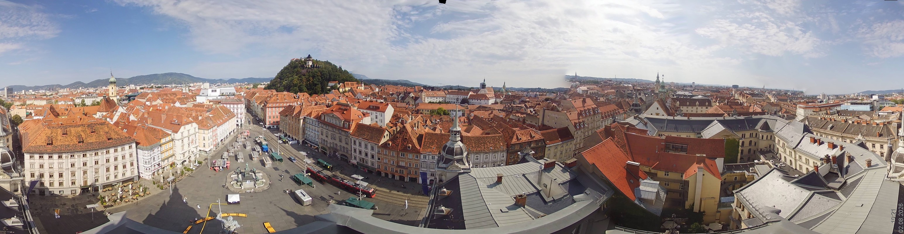 Archiv Foto Webcam Grazer Rathaus