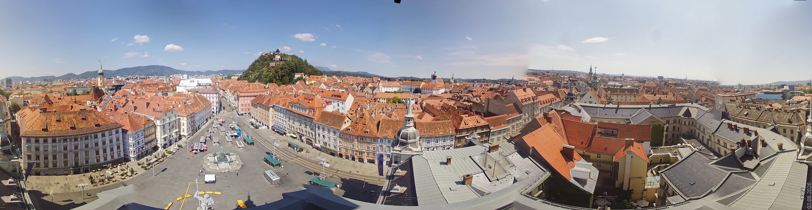 Archiv Foto Webcam Grazer Rathaus