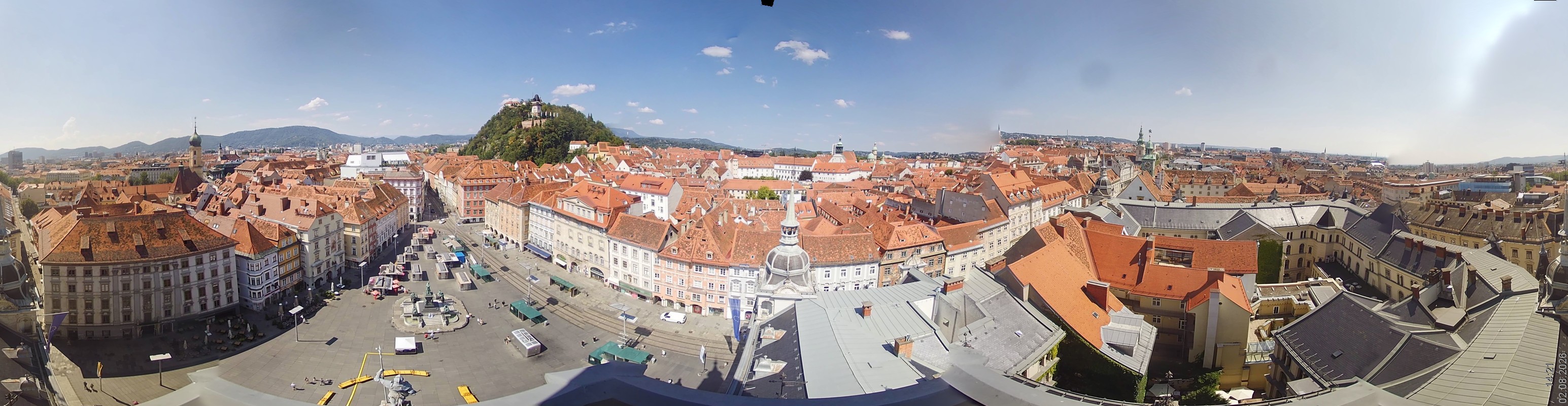 Archiv Foto Webcam Grazer Rathaus