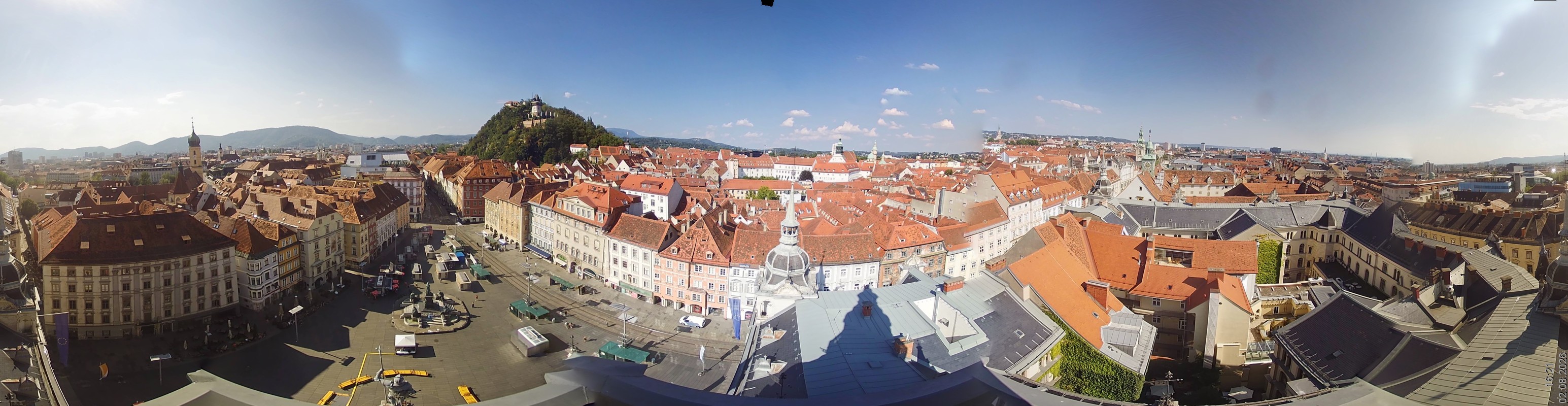 Archiv Foto Webcam Grazer Rathaus