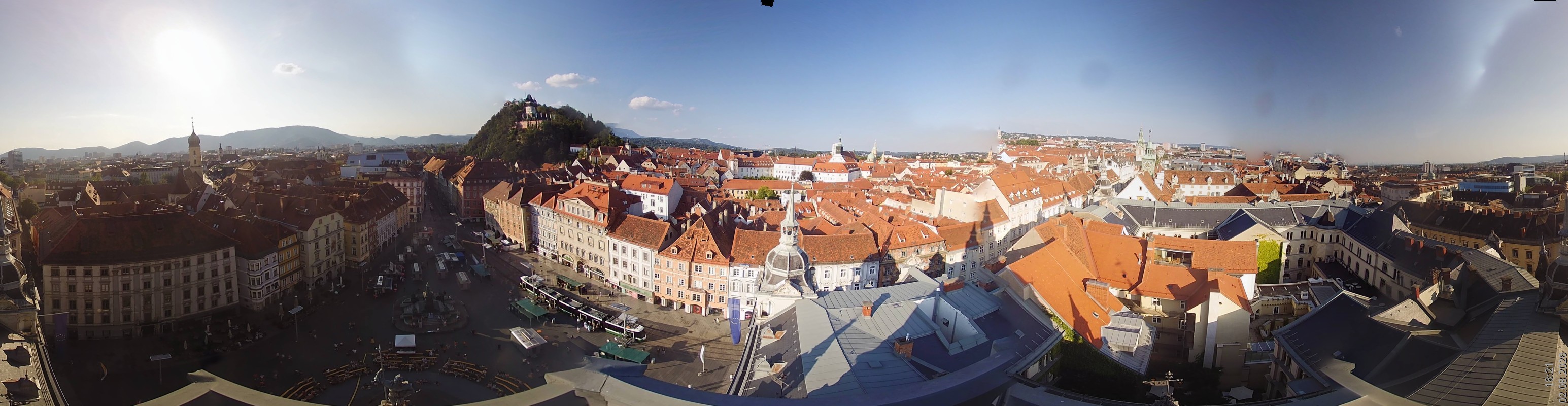 Archiv Foto Webcam Grazer Rathaus