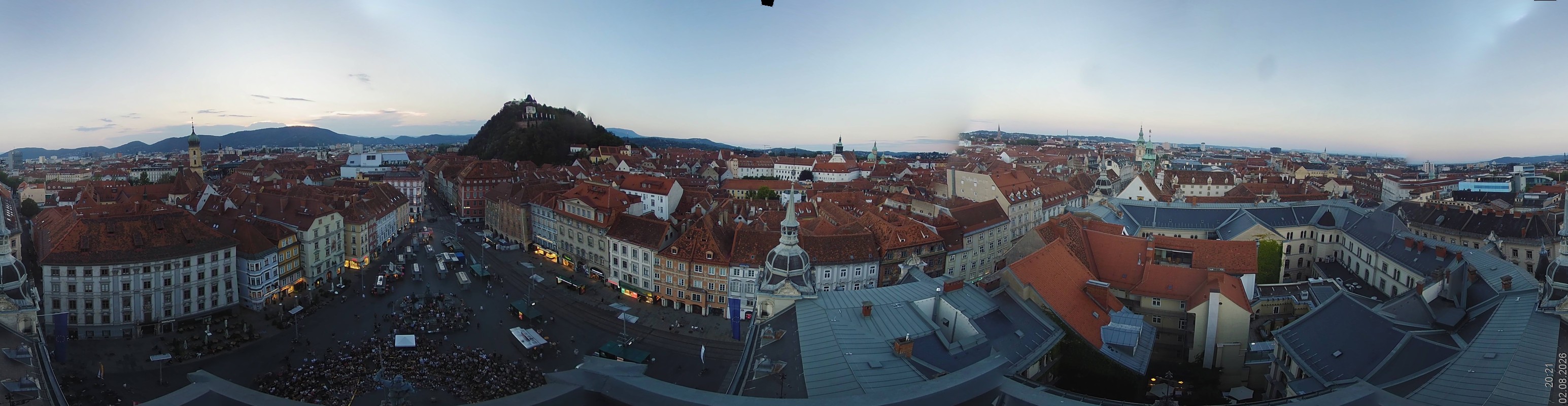 Archiv Foto Webcam Grazer Rathaus