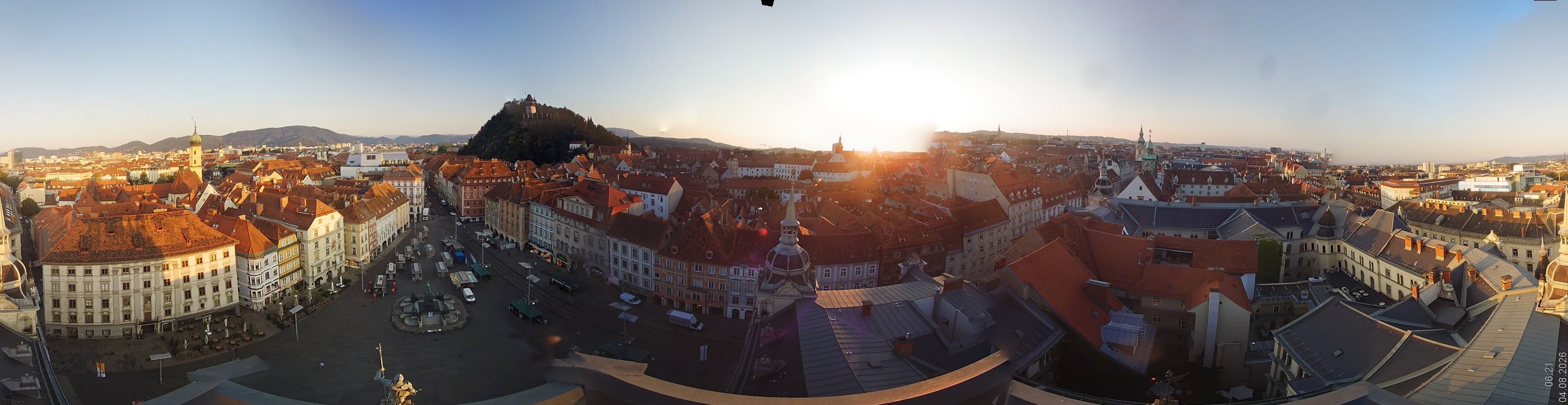 Archiv Foto Webcam Grazer Rathaus
