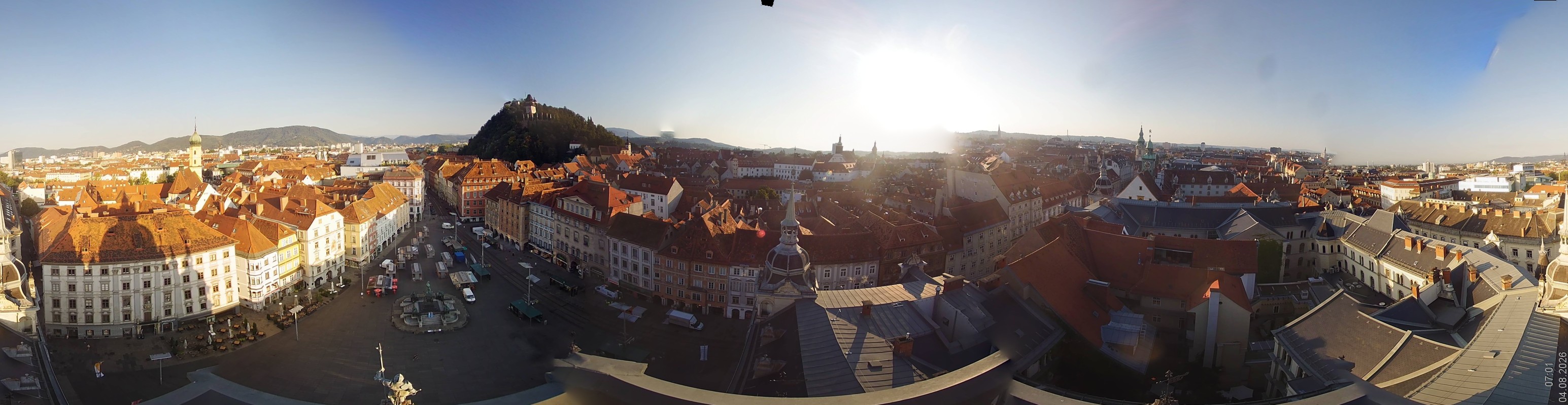 Archiv Foto Webcam Grazer Rathaus