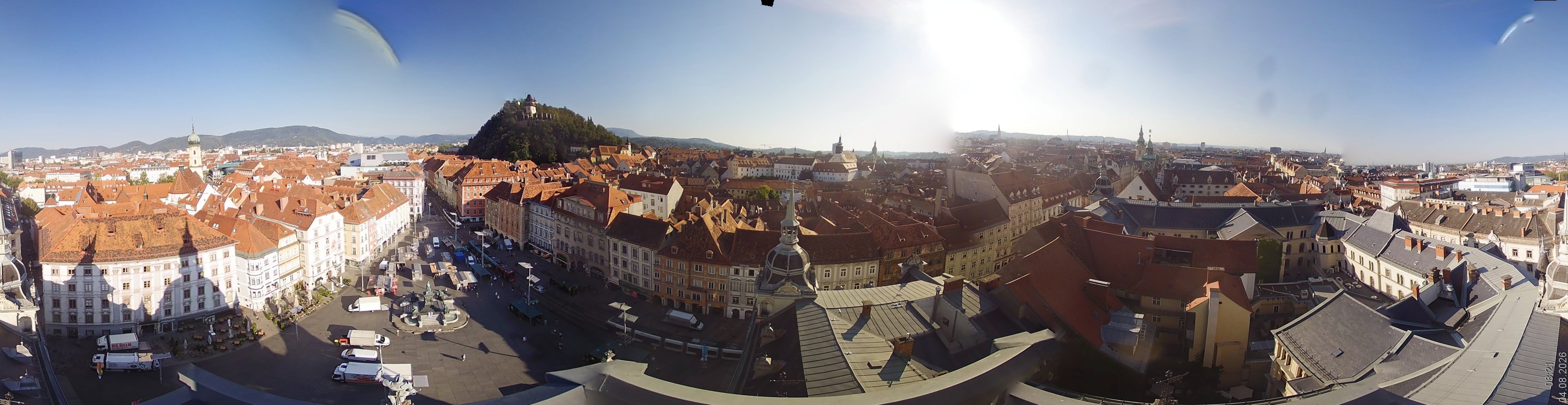 Archiv Foto Webcam Grazer Rathaus