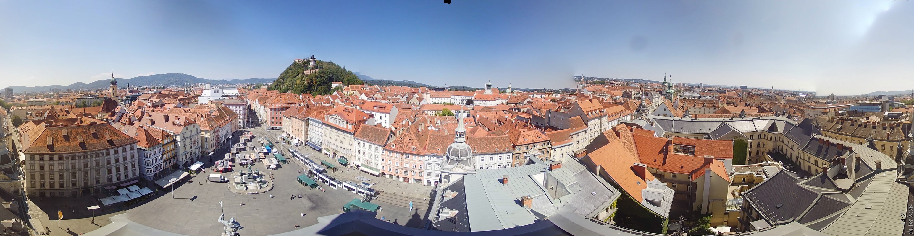 Archiv Foto Webcam Grazer Rathaus