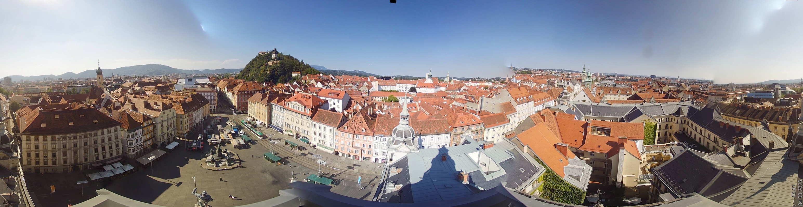 Archiv Foto Webcam Grazer Rathaus