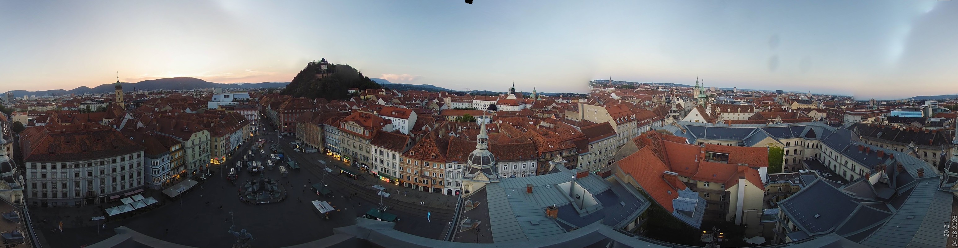 Archiv Foto Webcam Grazer Rathaus