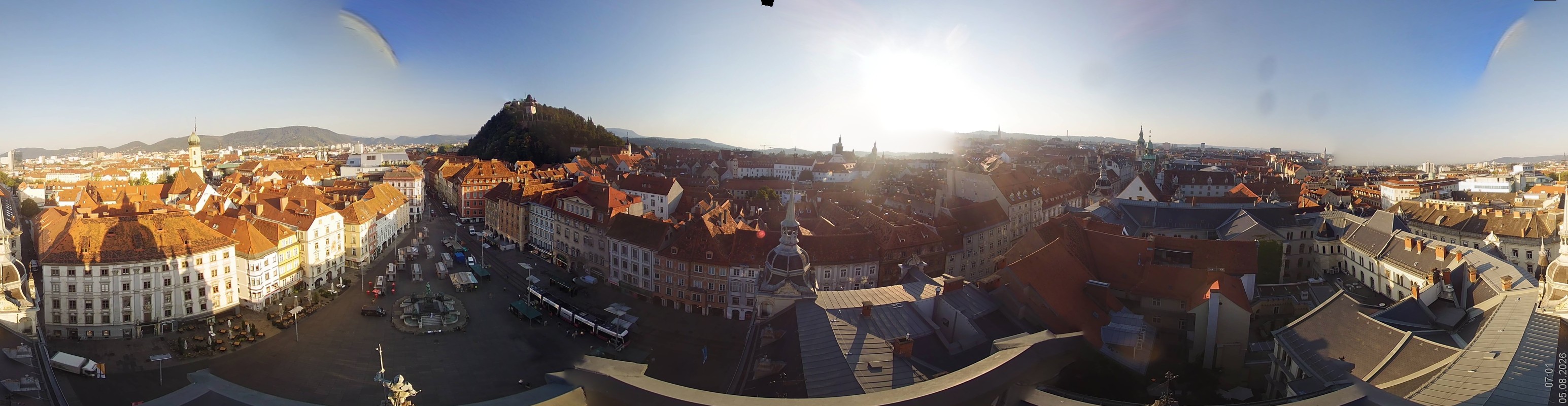 Archiv Foto Webcam Grazer Rathaus