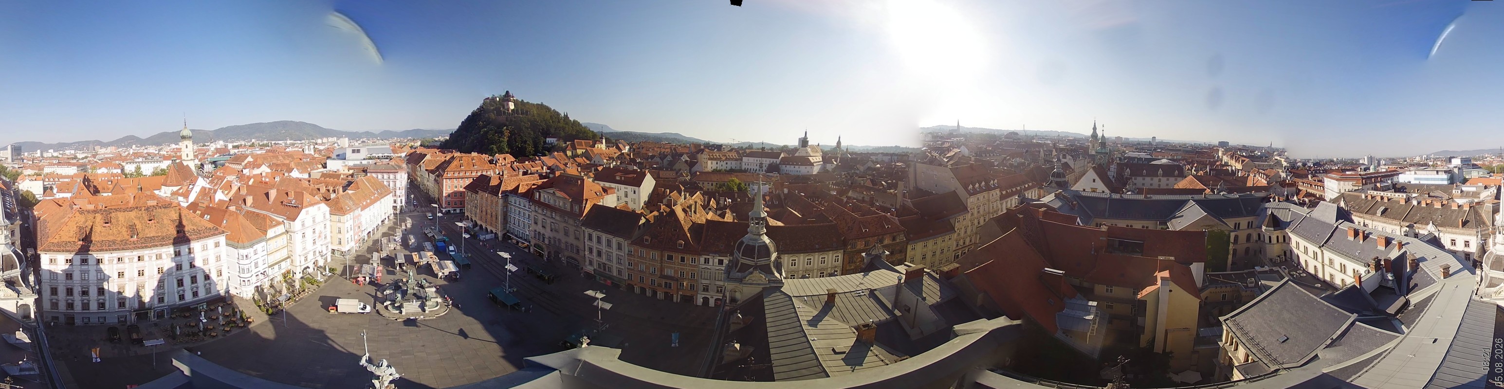 Archiv Foto Webcam Grazer Rathaus