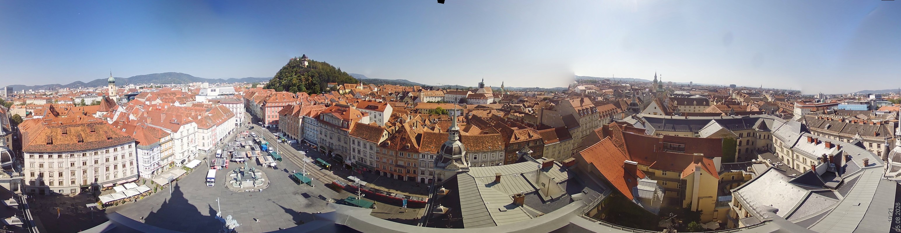 Archiv Foto Webcam Grazer Rathaus