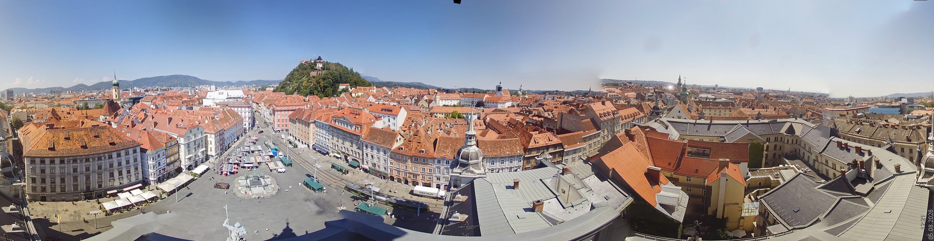 Archiv Foto Webcam Grazer Rathaus