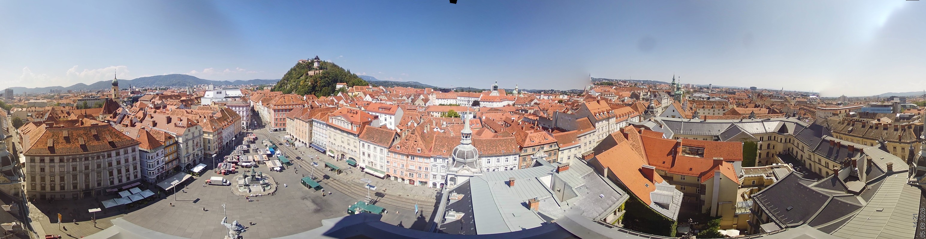 Archiv Foto Webcam Grazer Rathaus
