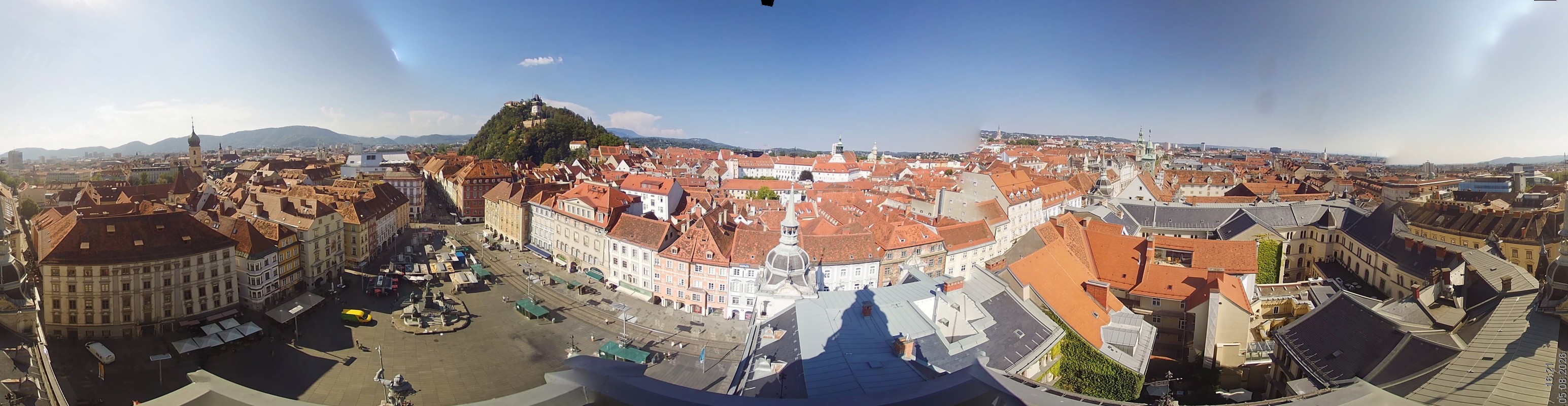 Archiv Foto Webcam Grazer Rathaus
