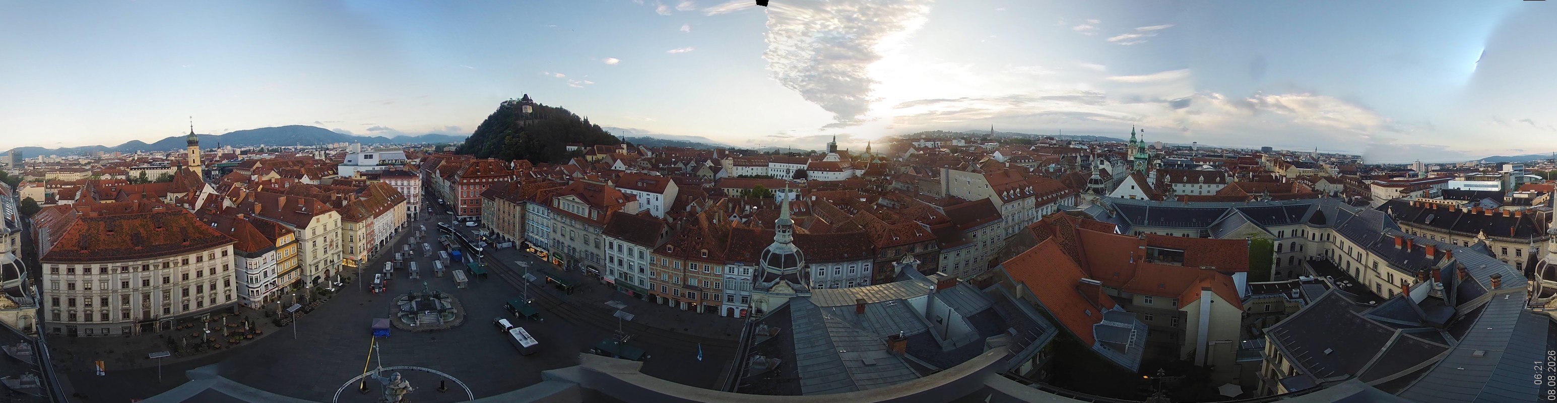 Archiv Foto Webcam Grazer Rathaus