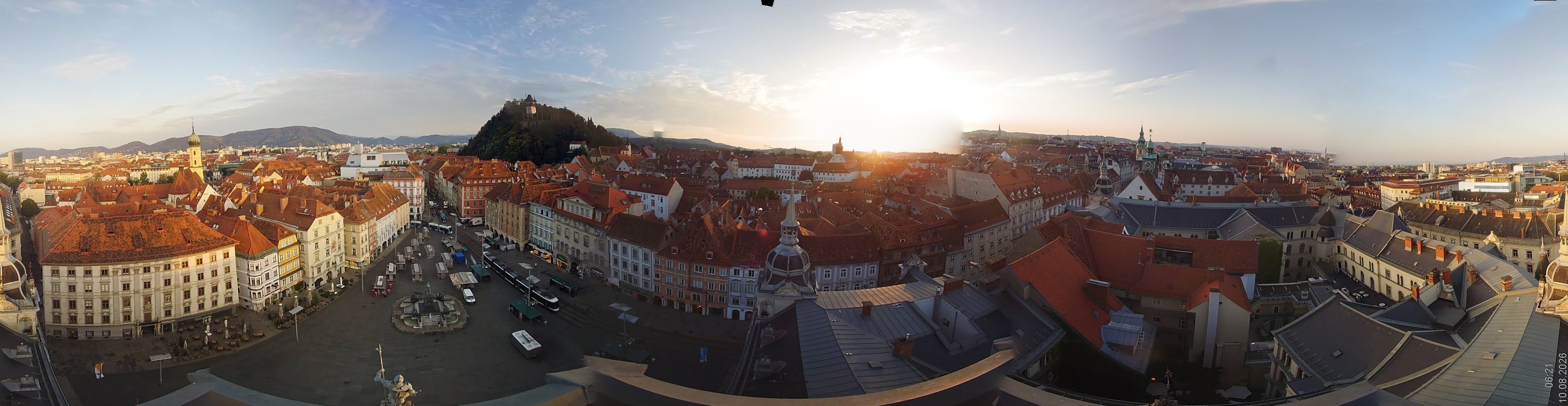 Archiv Foto Webcam Grazer Rathaus