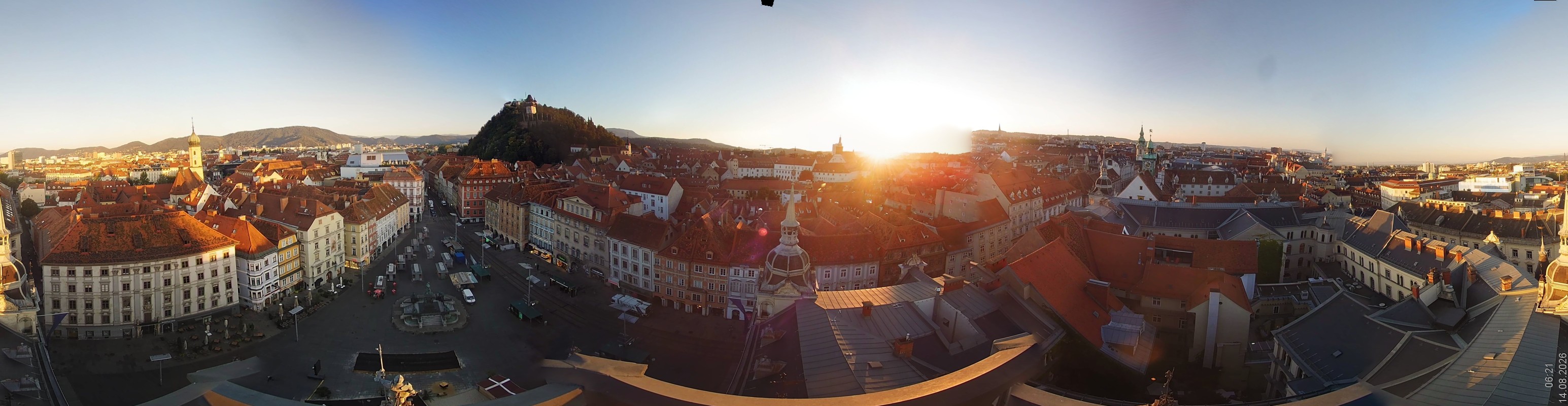 Archiv Foto Webcam Grazer Rathaus