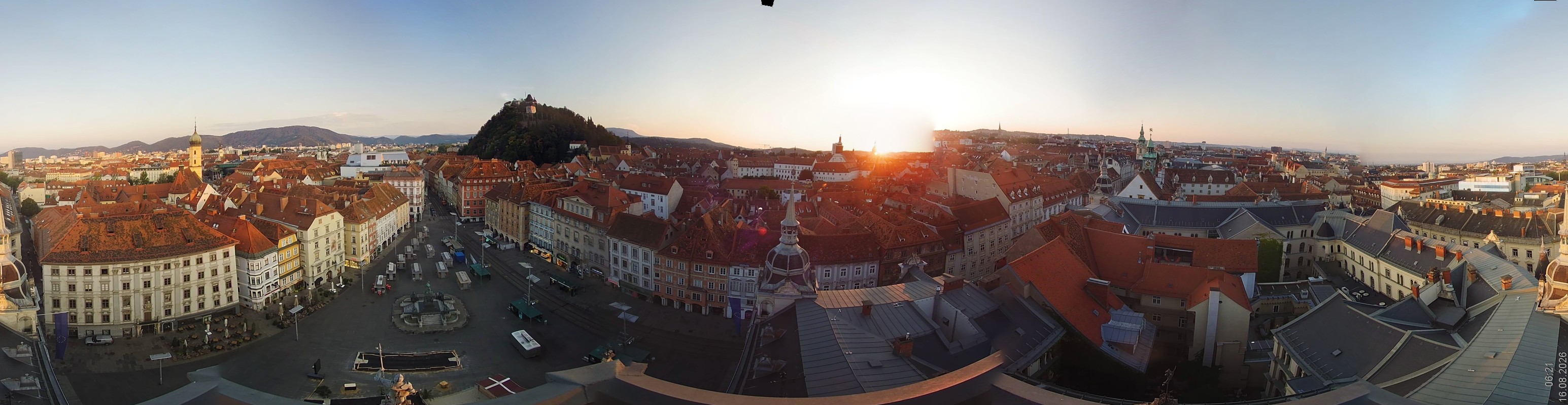 Archiv Foto Webcam Grazer Rathaus