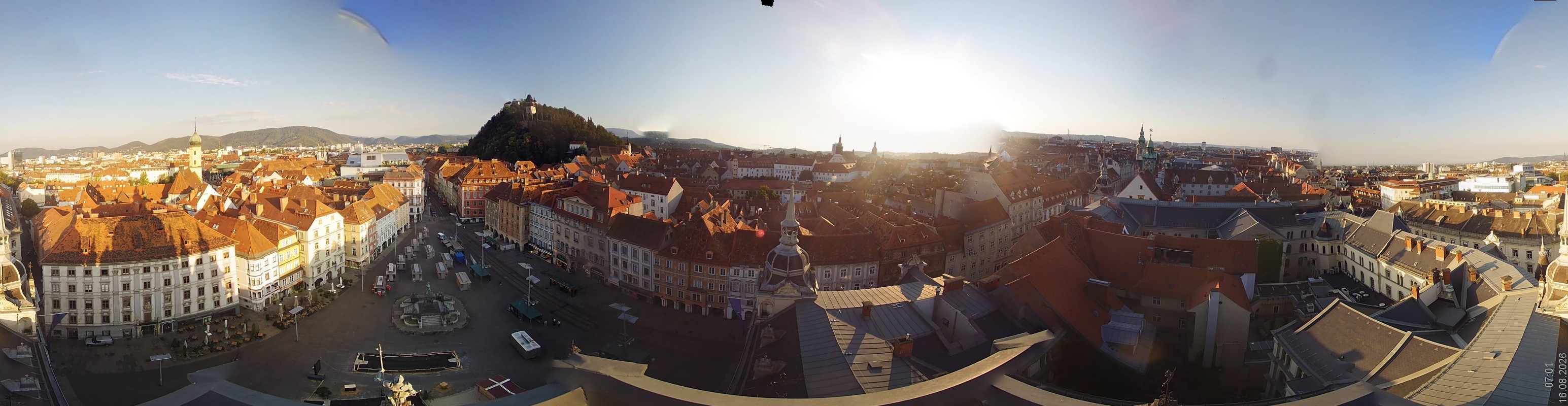 Archiv Foto Webcam Grazer Rathaus
