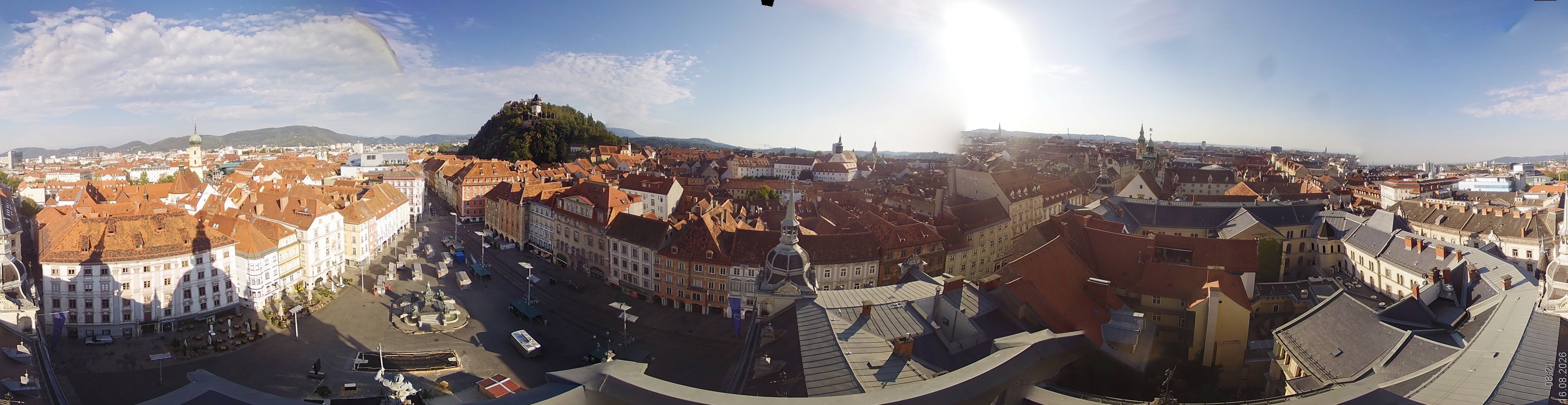 Archiv Foto Webcam Grazer Rathaus