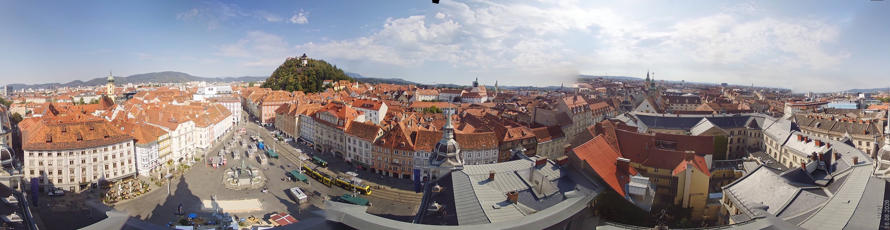 Archiv Foto Webcam Grazer Rathaus