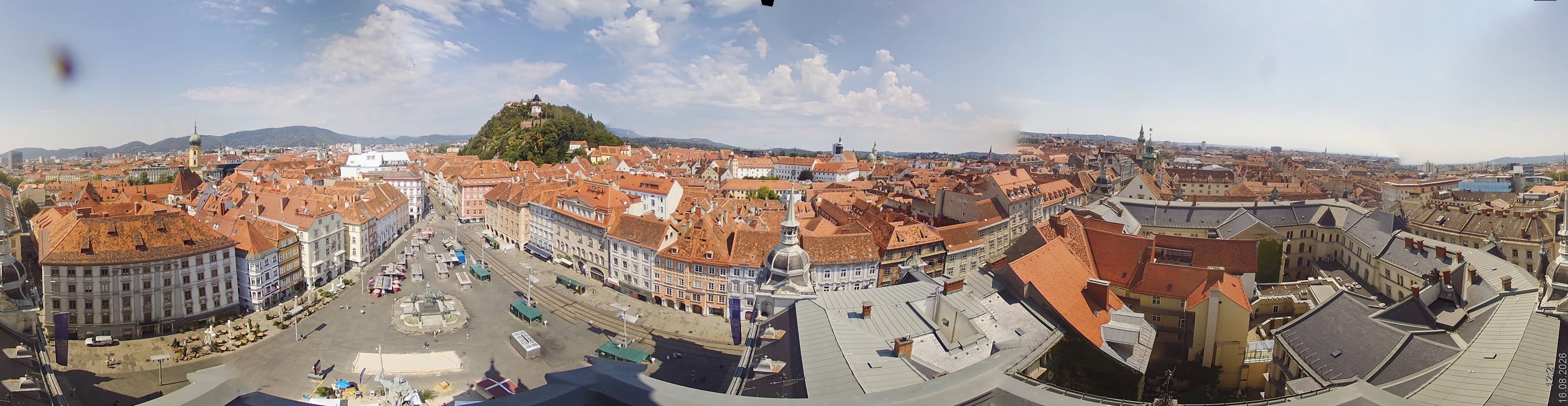 Archiv Foto Webcam Grazer Rathaus