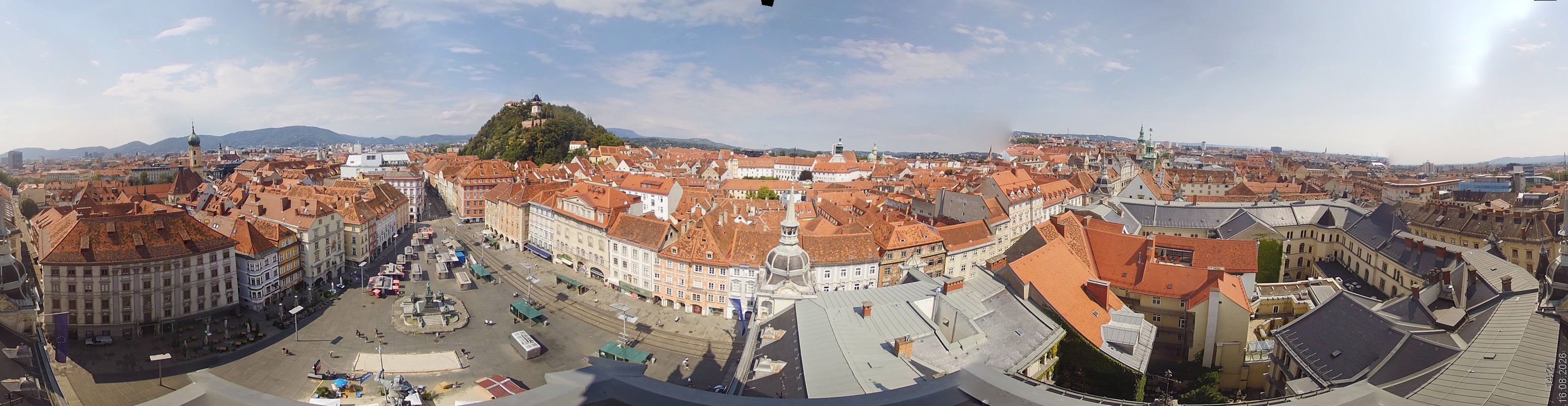 Archiv Foto Webcam Grazer Rathaus