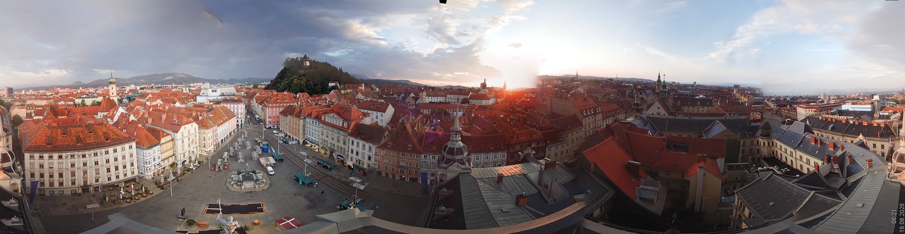 Archiv Foto Webcam Grazer Rathaus