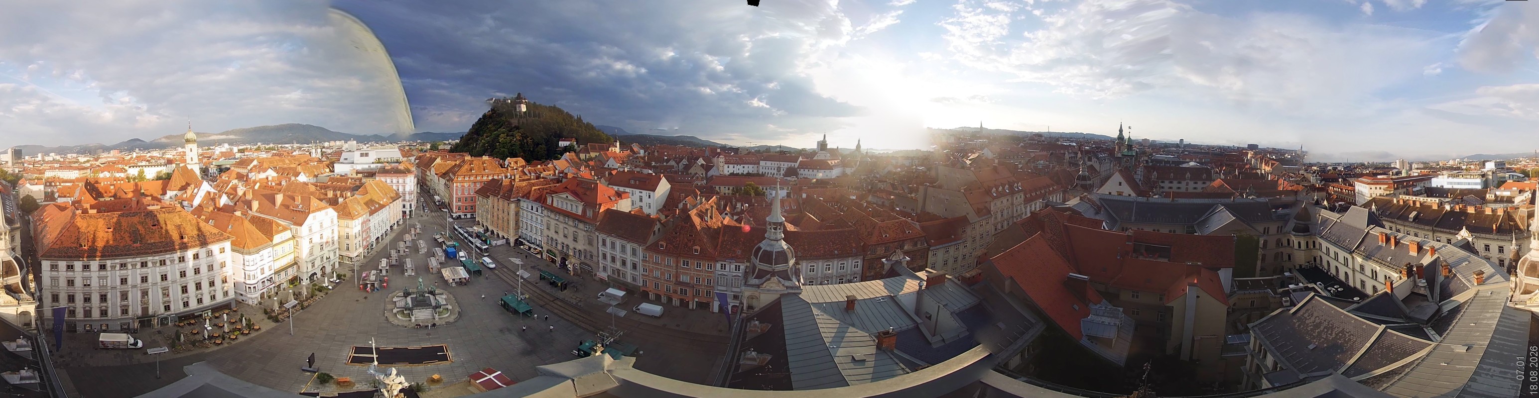 Archiv Foto Webcam Grazer Rathaus