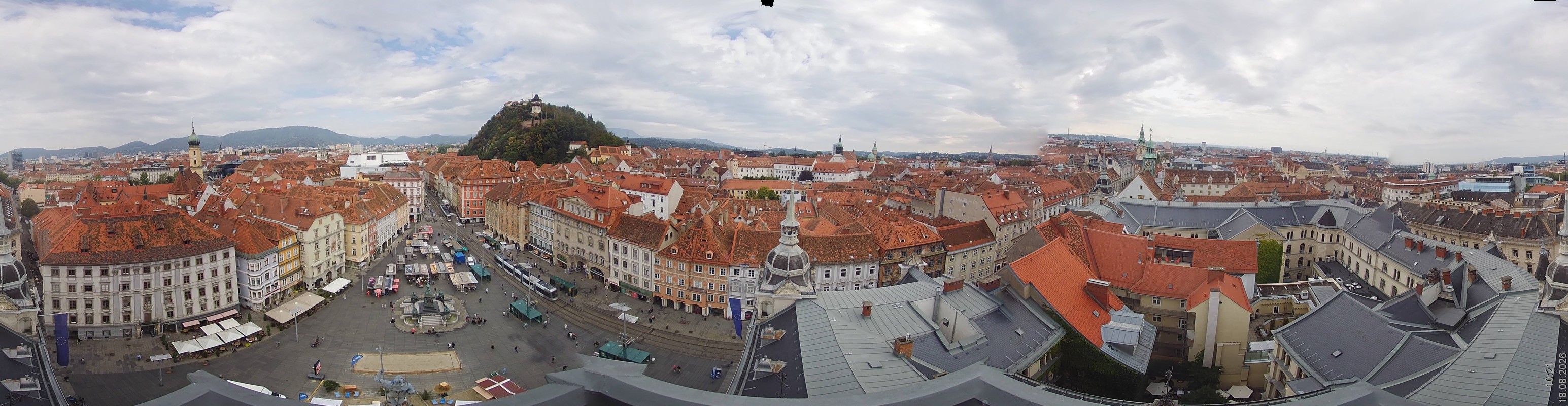 Archiv Foto Webcam Grazer Rathaus