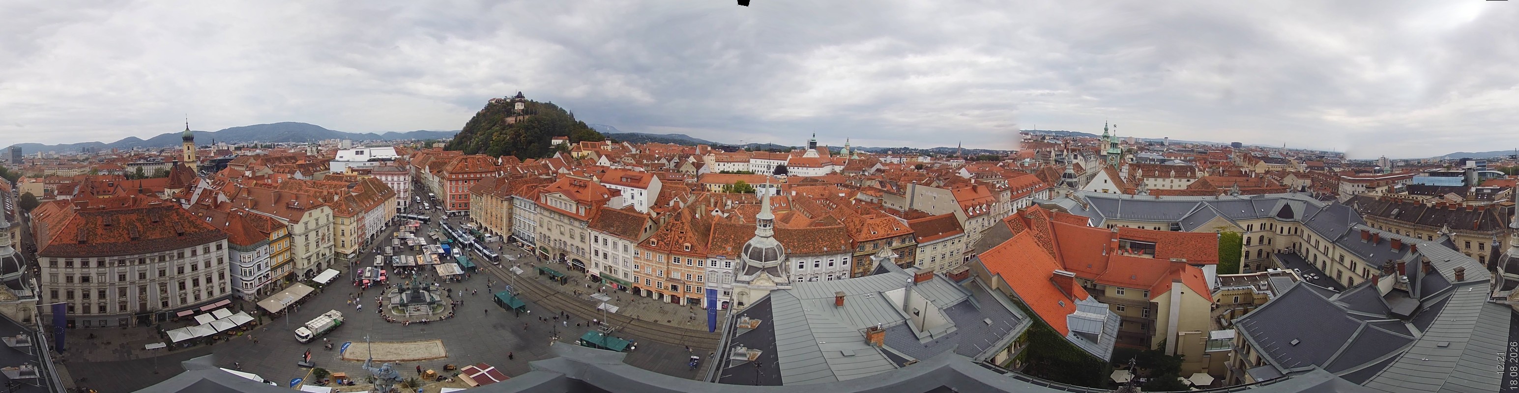 Archiv Foto Webcam Grazer Rathaus