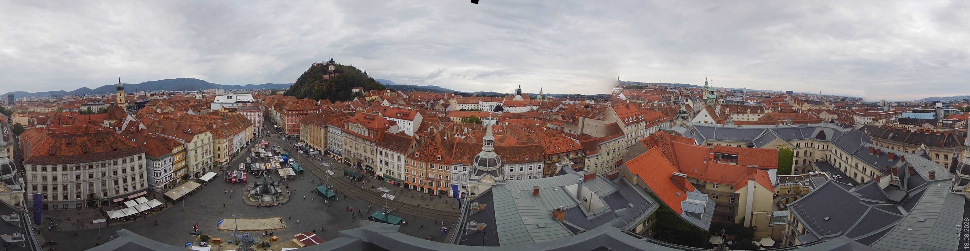 Archiv Foto Webcam Grazer Rathaus