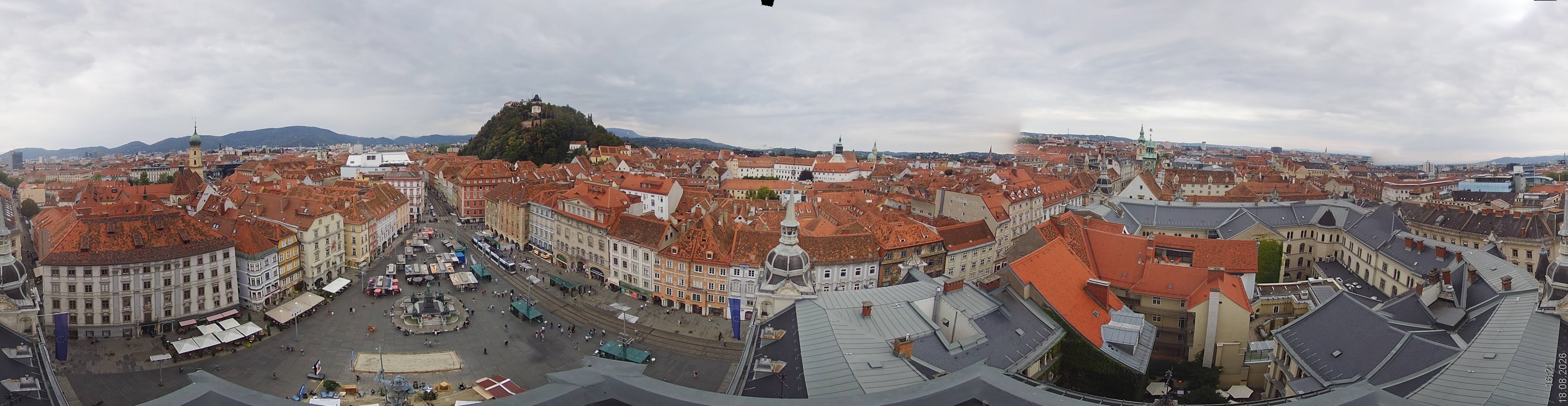 Archiv Foto Webcam Grazer Rathaus