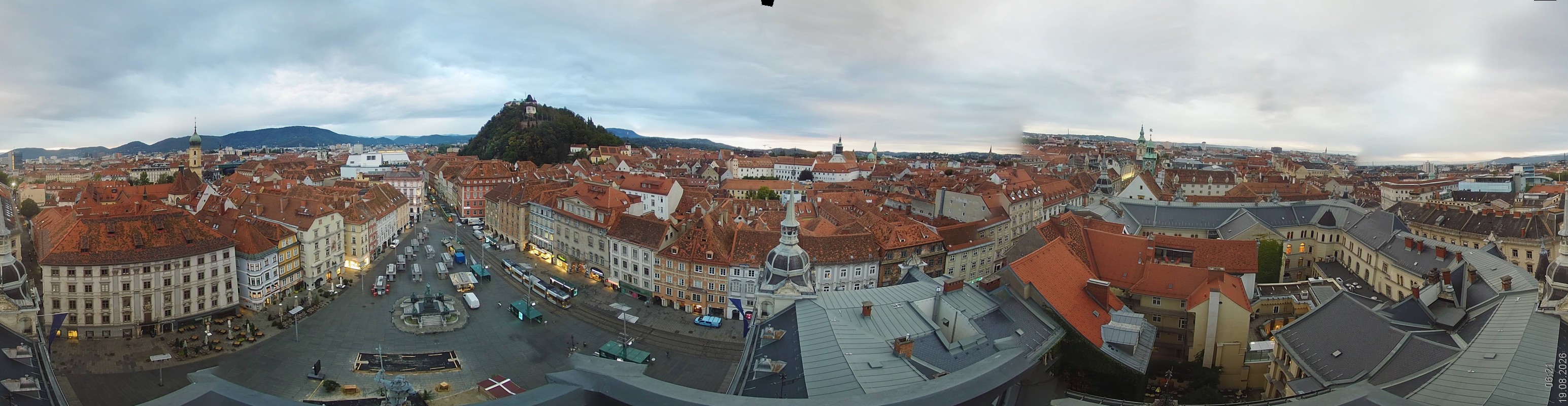 Archiv Foto Webcam Grazer Rathaus