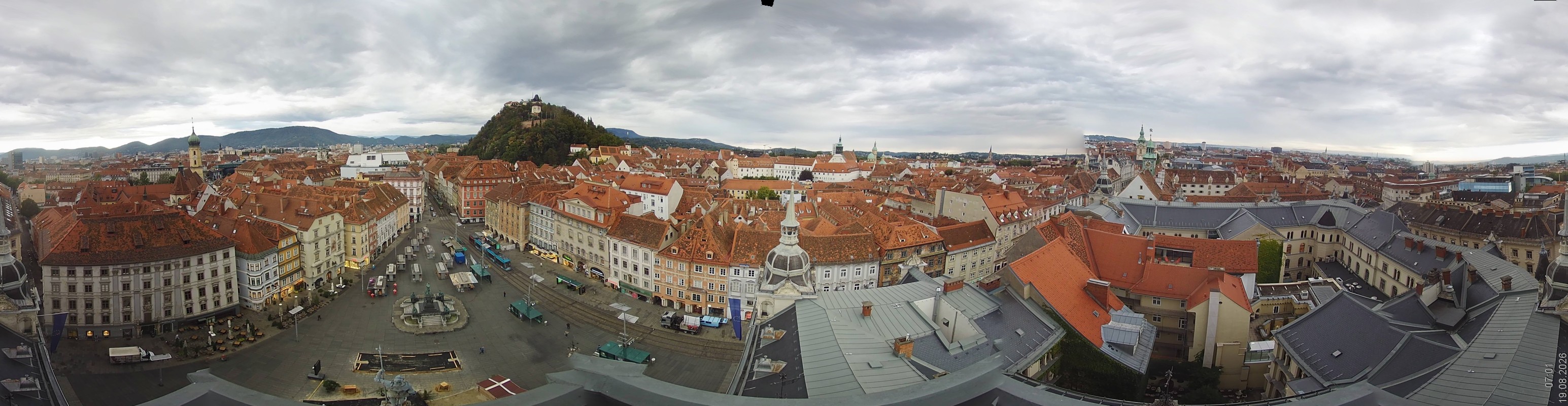 Archiv Foto Webcam Grazer Rathaus
