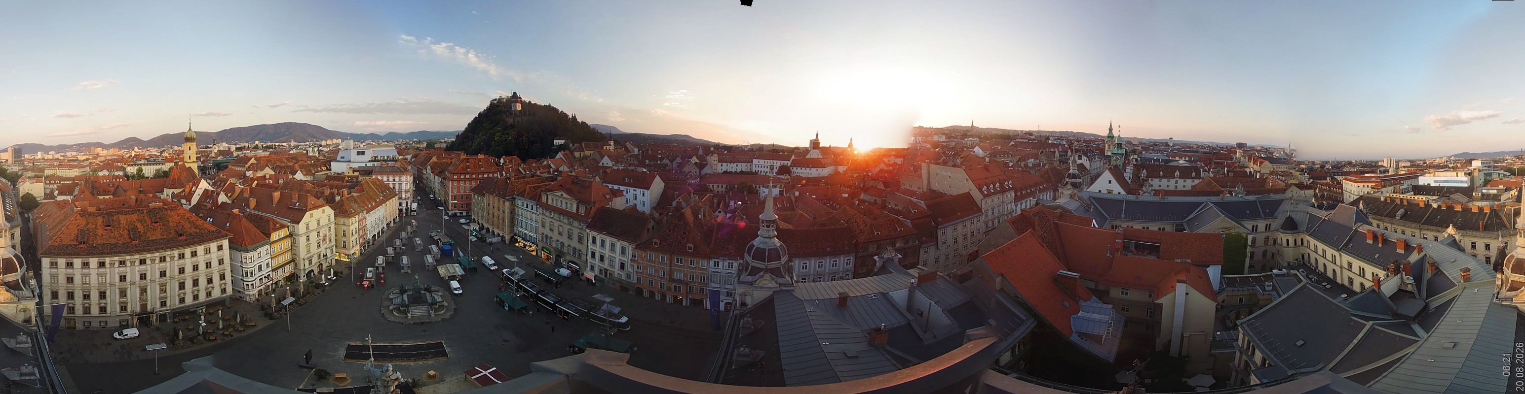 Archiv Foto Webcam Grazer Rathaus