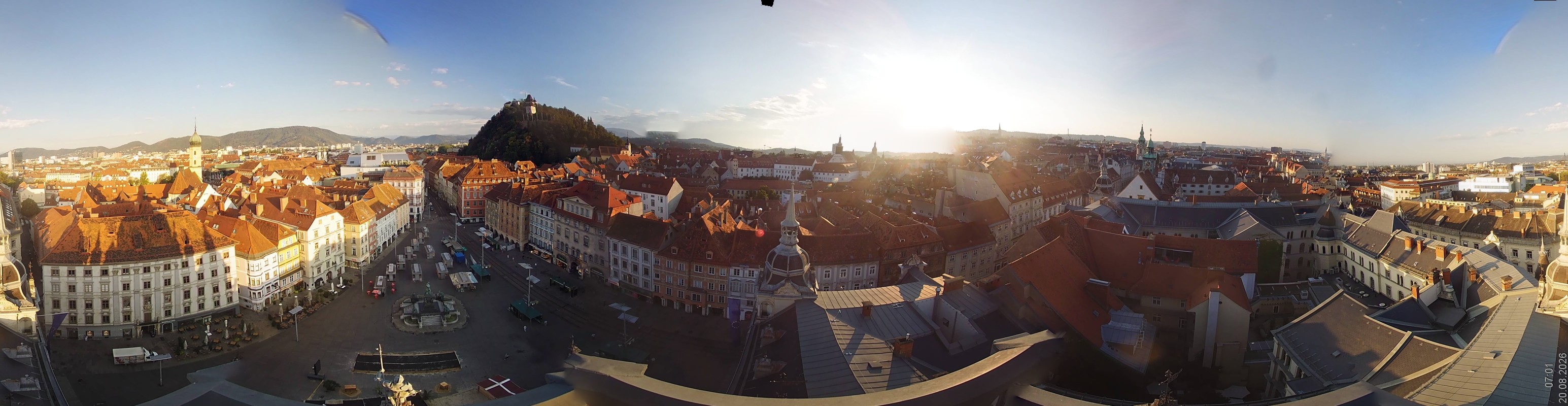 Archiv Foto Webcam Grazer Rathaus