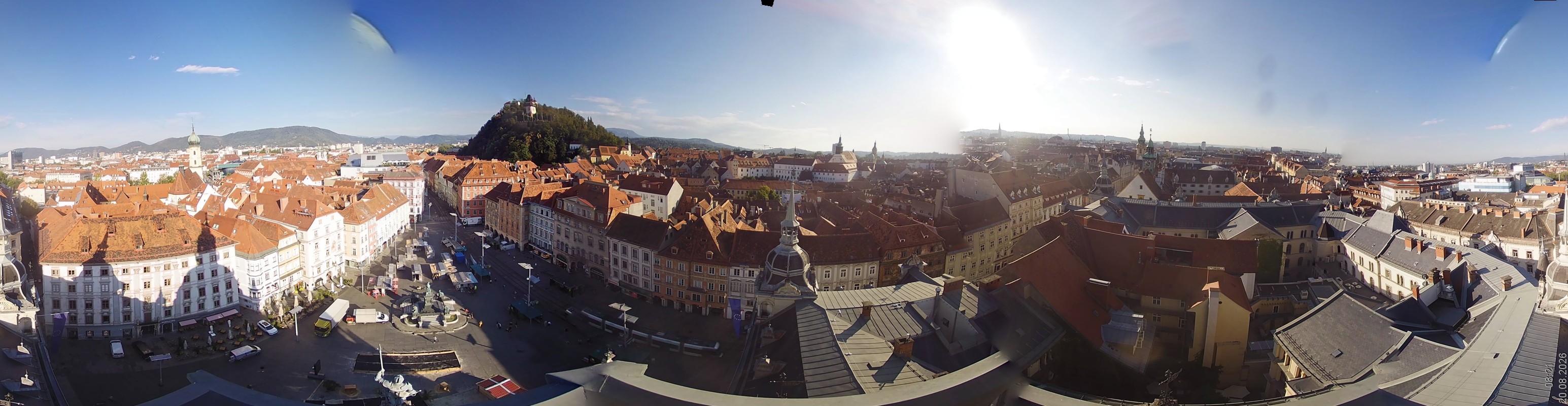 Archiv Foto Webcam Grazer Rathaus