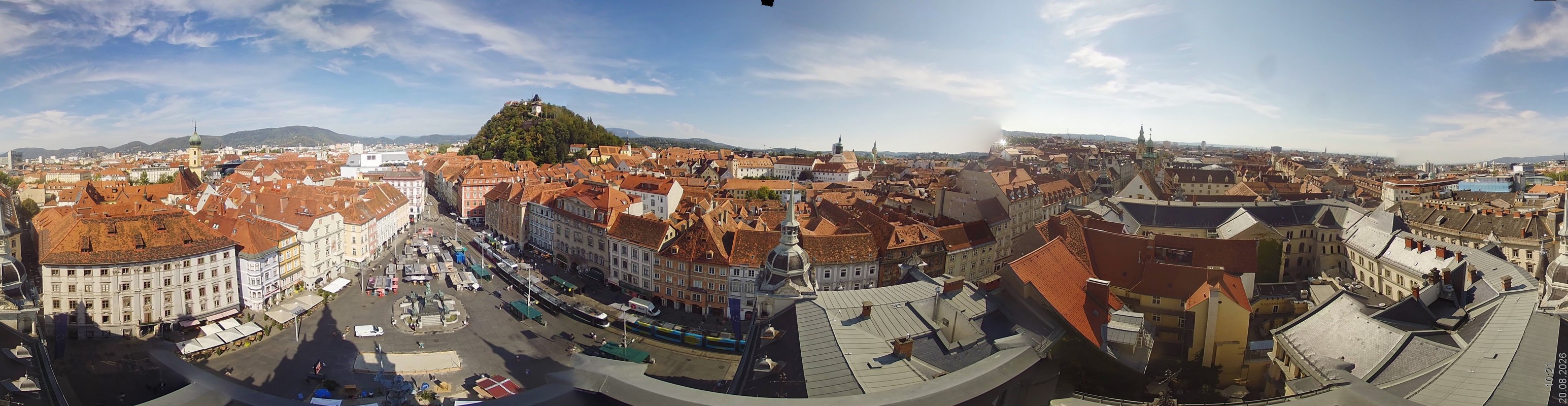 Archiv Foto Webcam Grazer Rathaus