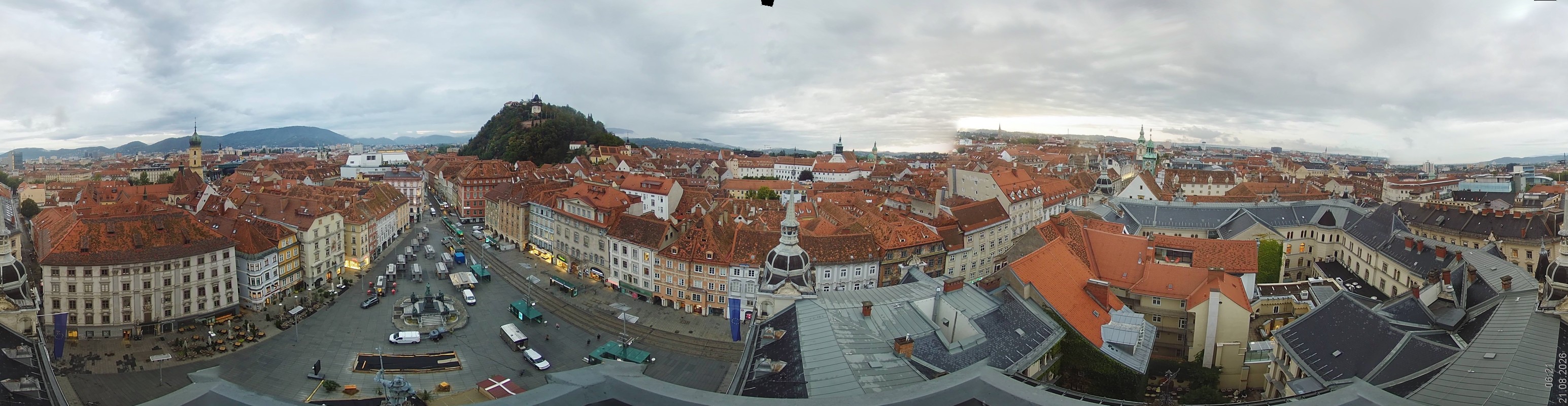 Archiv Foto Webcam Grazer Rathaus