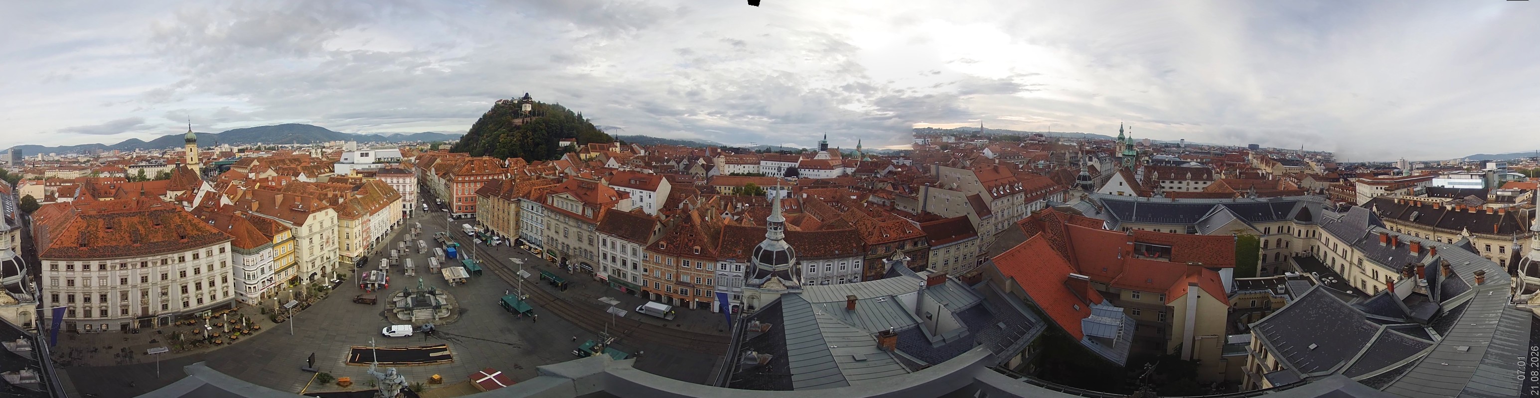 Archiv Foto Webcam Grazer Rathaus