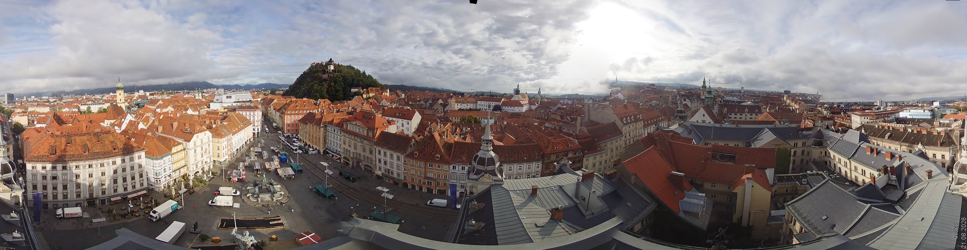 Archiv Foto Webcam Grazer Rathaus