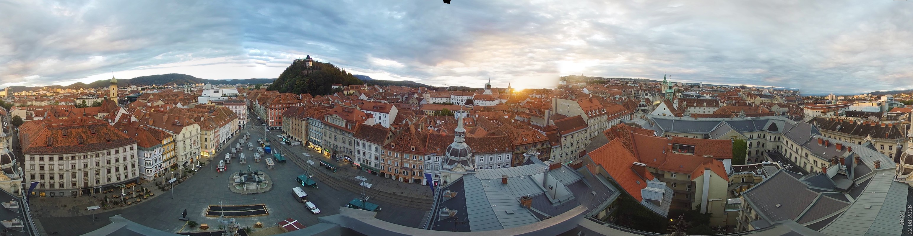 Archiv Foto Webcam Grazer Rathaus