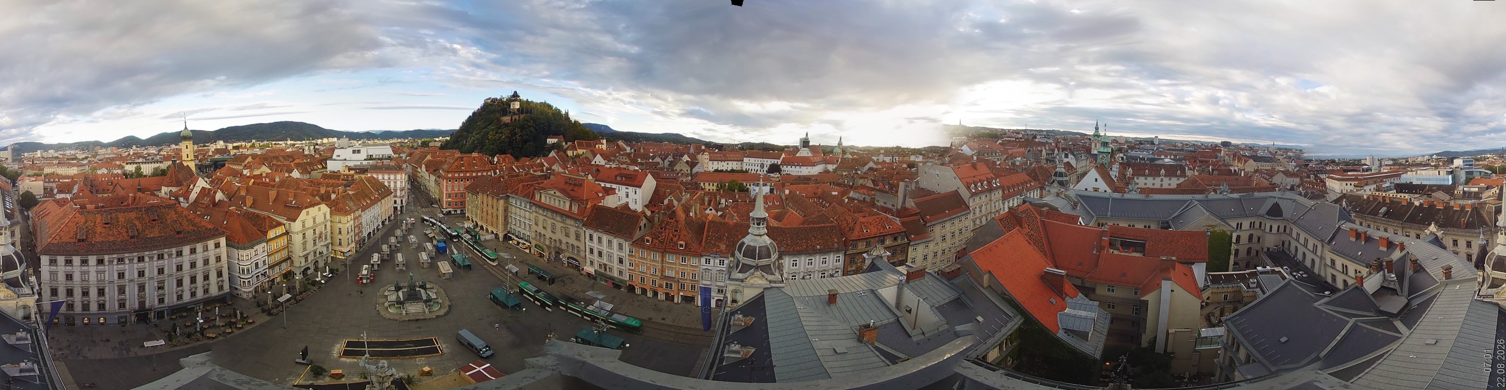 Archiv Foto Webcam Grazer Rathaus