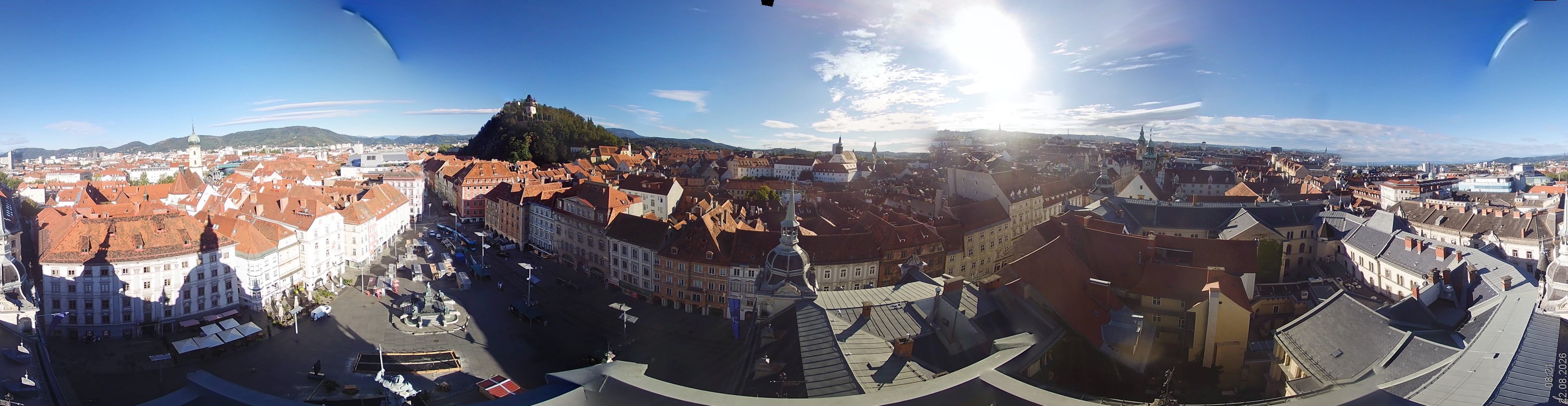 Archiv Foto Webcam Grazer Rathaus