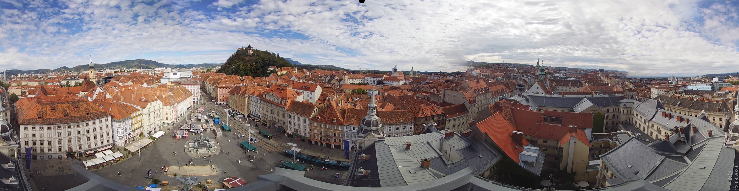 Archiv Foto Webcam Grazer Rathaus